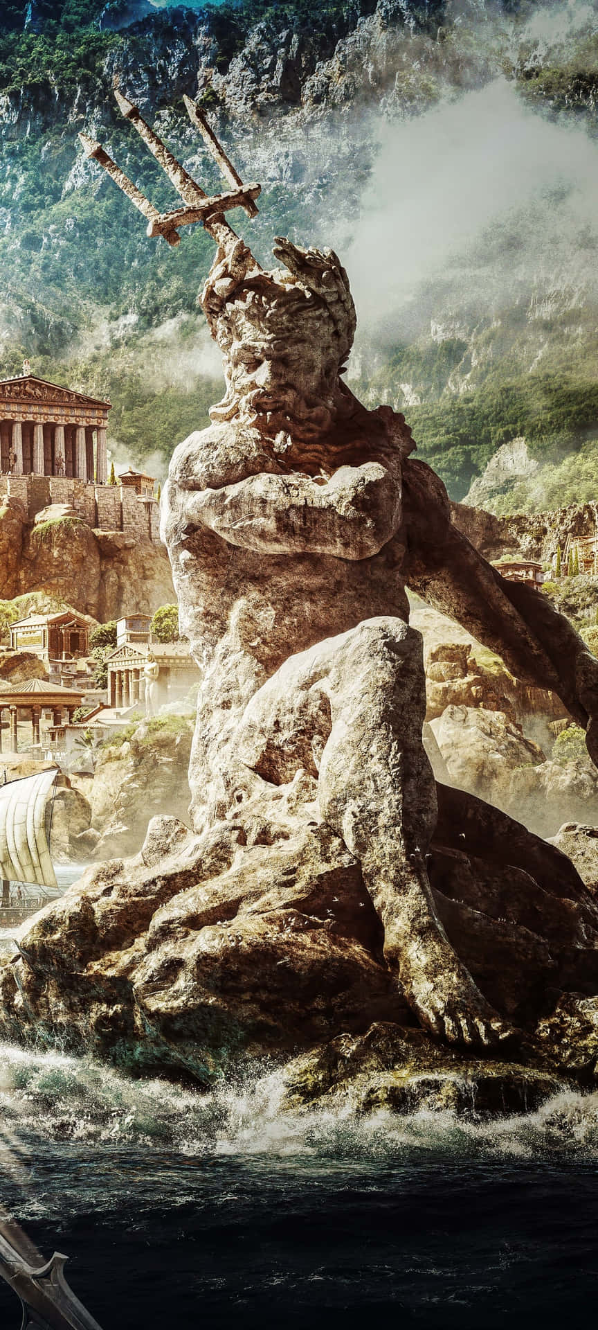 Esploral'antica Grecia E Diventa Un Eroe Leggendario Nell'assassin's Creed Odyssey Di Android.