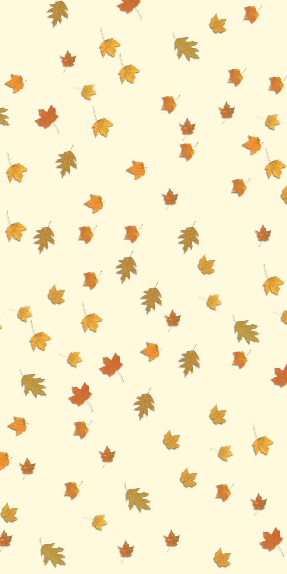 Aesthetic Android Autumn Background Of Tiny Leaves Background