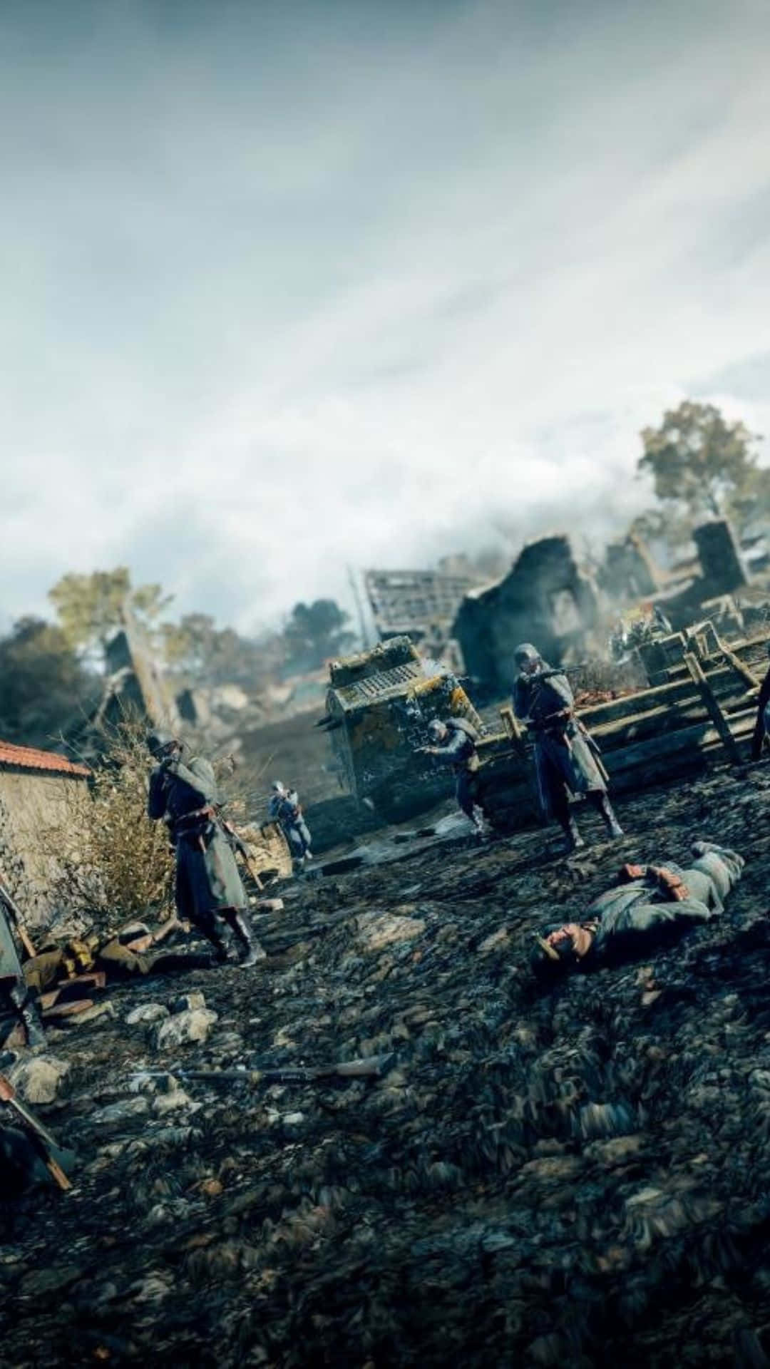 Androidhintergrundbild Von Battlefield 1 Mit Deutschen Soldaten