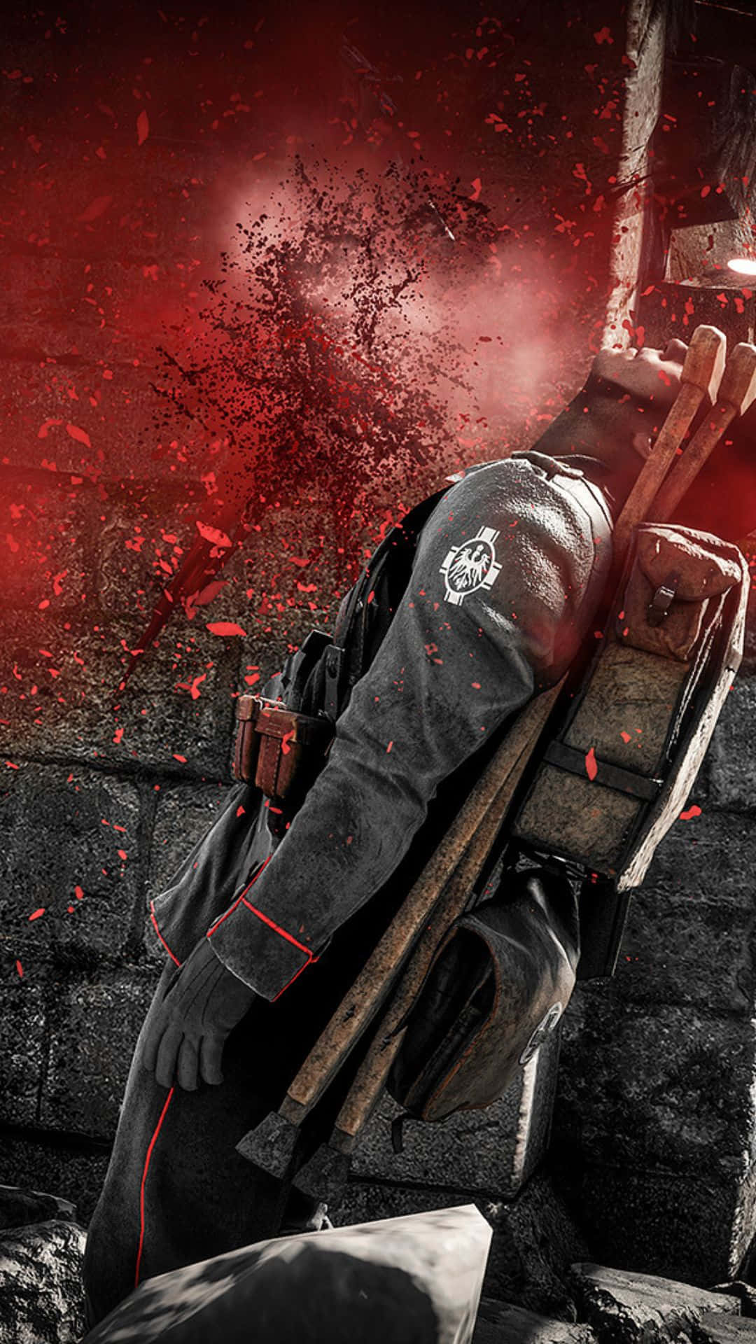 Androidtapet För Battlefield 1 Med En Soldat Som Blir Skjuten.