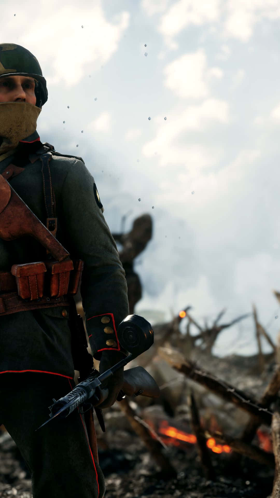 Papelde Parede De Battlefield 1 Para Android: Soldado Alemão Olhando Ao Redor.