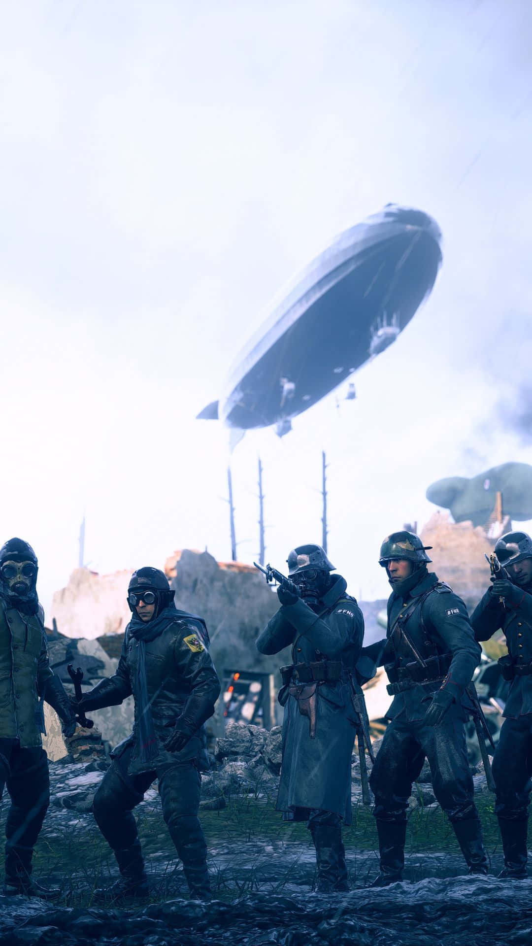 Android Battlefield 1 Background Soldiers And A Blimp