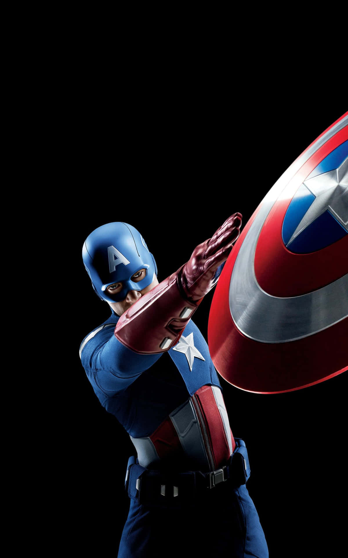 Hålldig Stark Med Captain America På Android