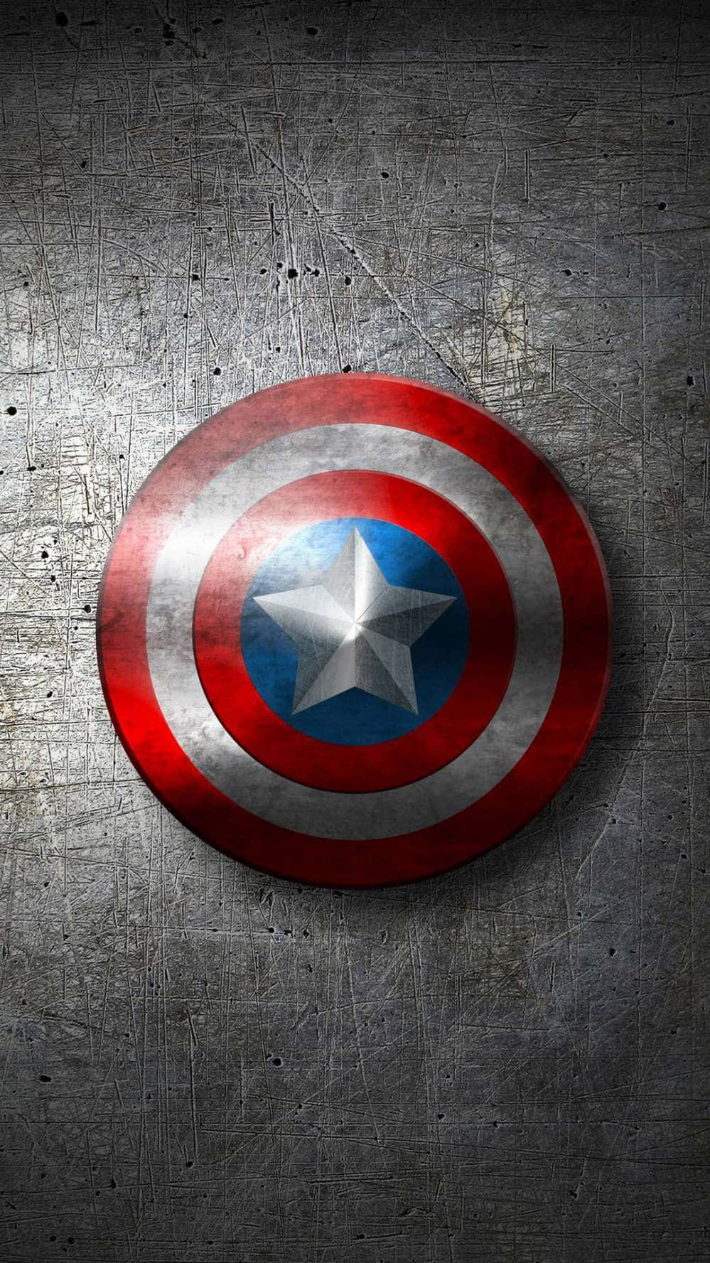 Marvelscaptain America Står Redo Att Försvara Android-användare.