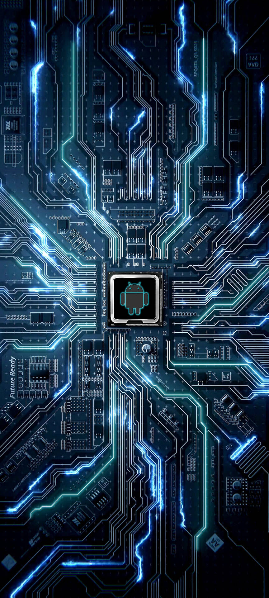 Android Circuit Art For Samsung S20 FE Wallpaper