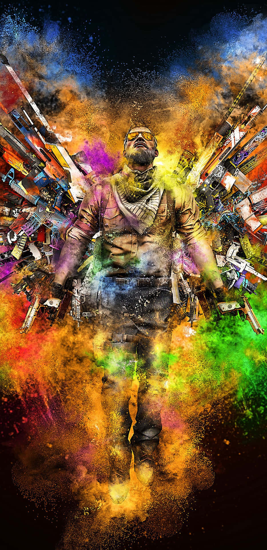 Android Counter-strike Global Offensive Terrorist With Gun Wings Background
