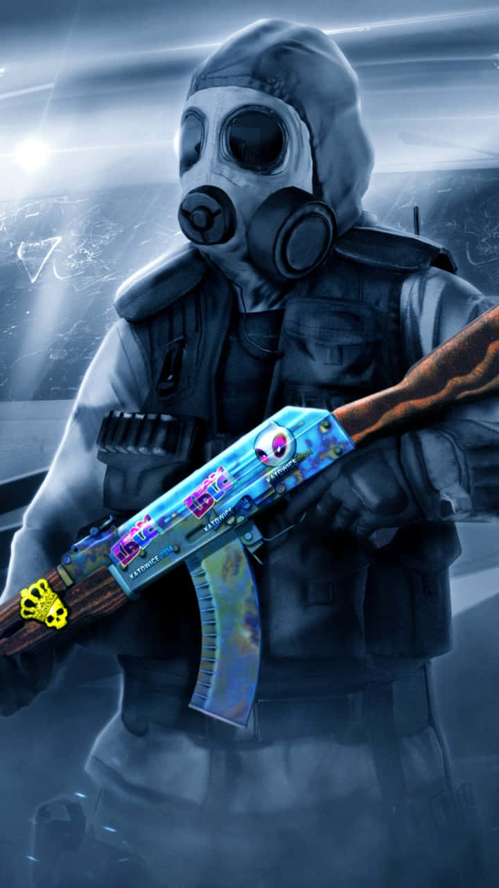 High-Resolution Wallpaper of a Counter-strike: Global Offensive (CS: GO) Game Moment for Android