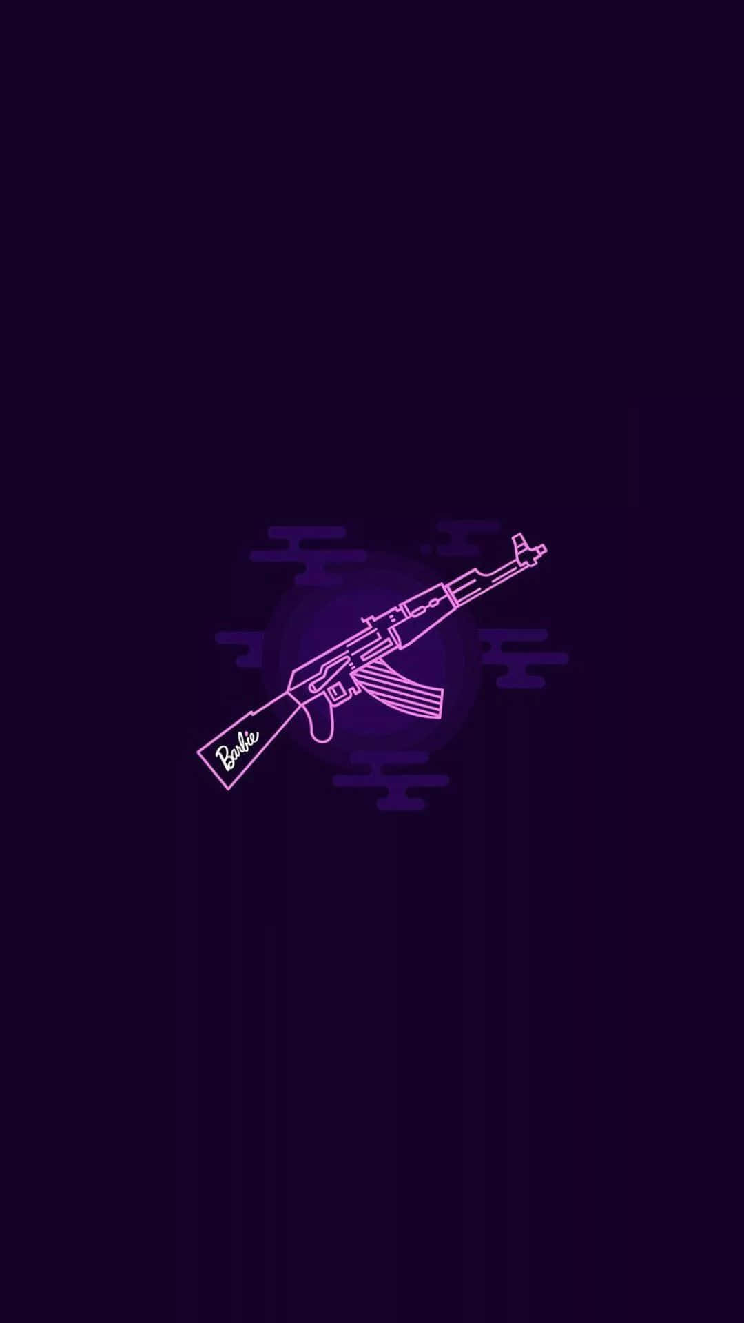 Android Counter-strike Global Offensive Purple Neon AK47 Background
