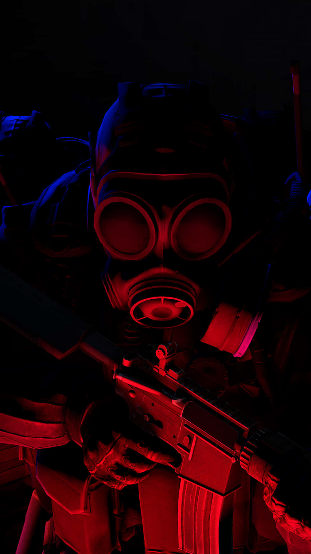 Androidcounter-strike Global Offensive Gas Maskad Soldat Bakgrund