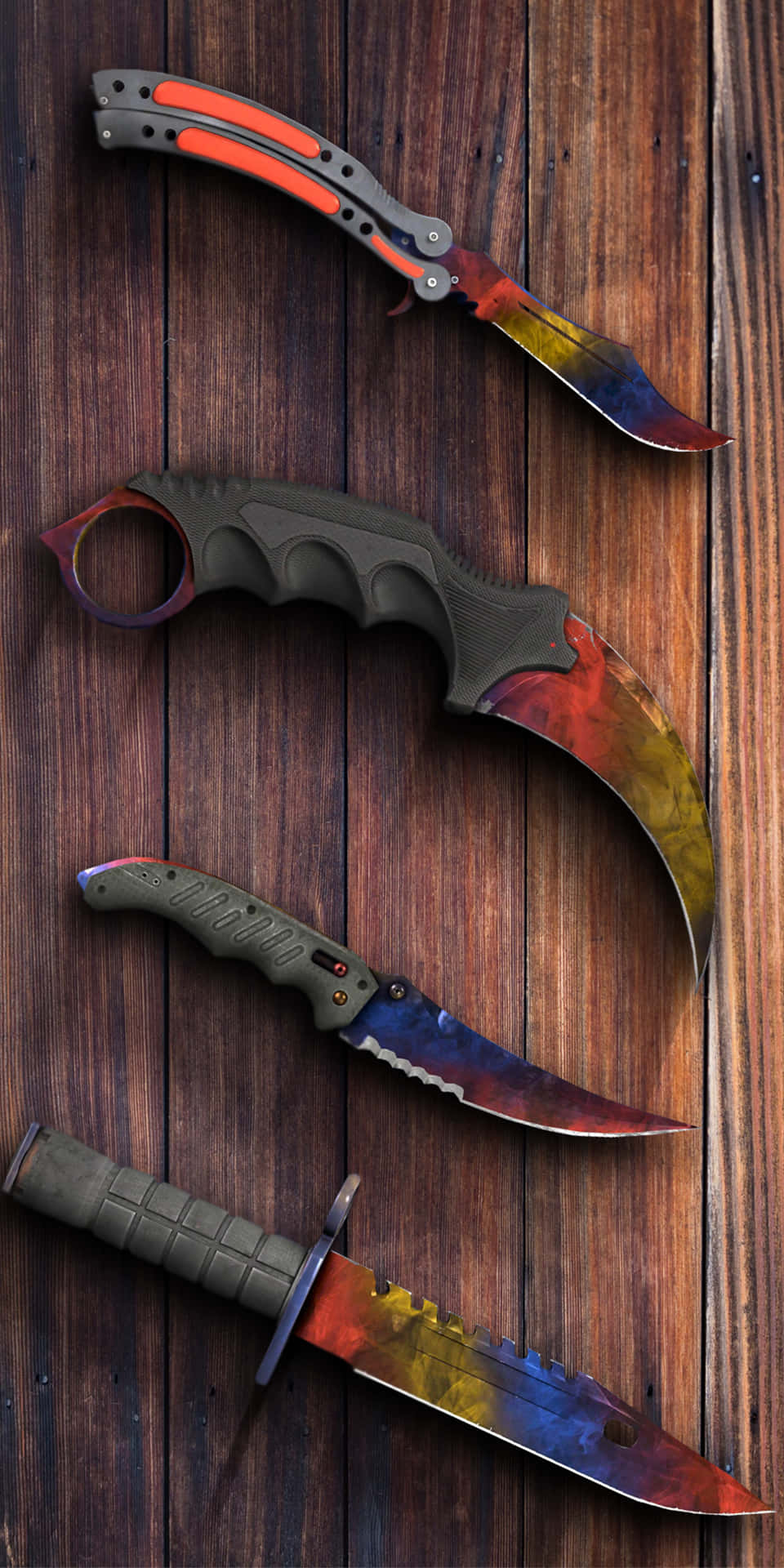 Android Counter-strike Global Offensive Various Types Of Knives Background
