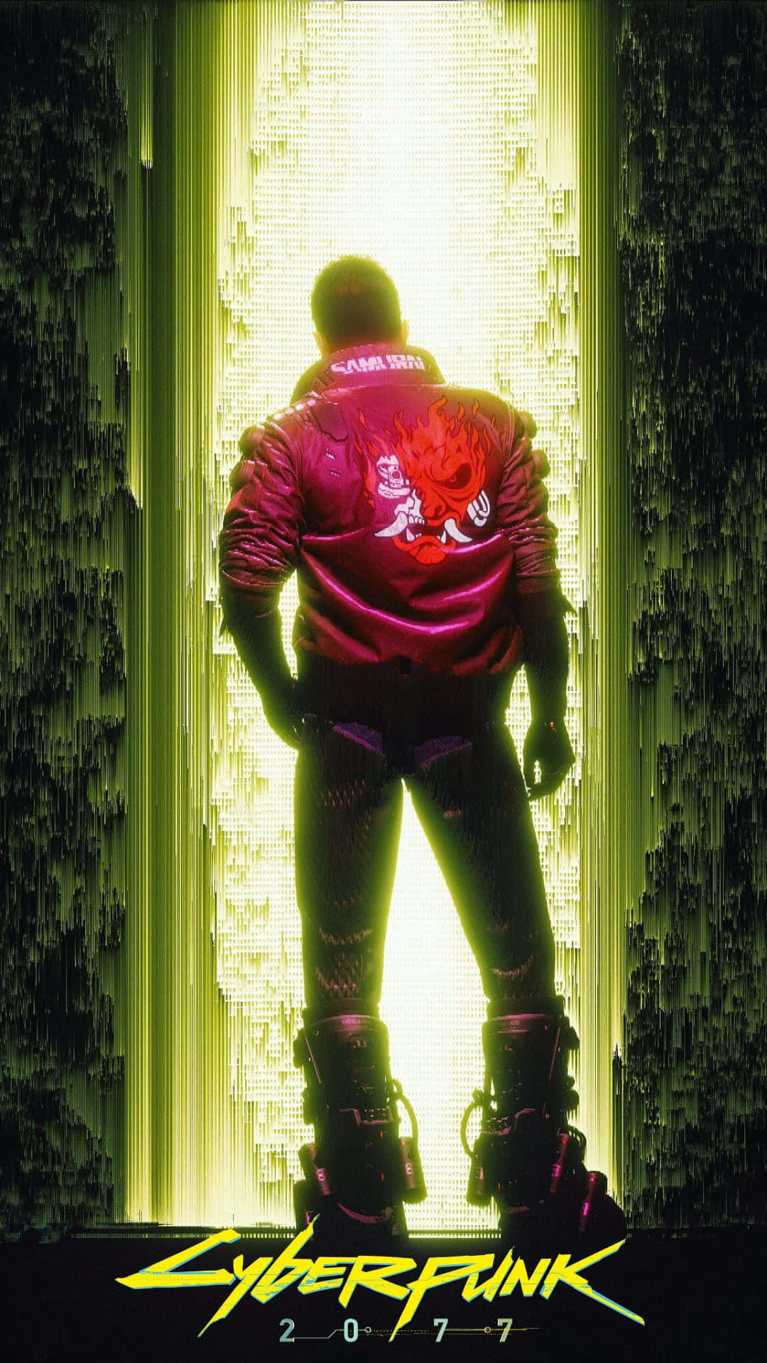 Android Cyberpunk 2077 Background Man Red Jacket