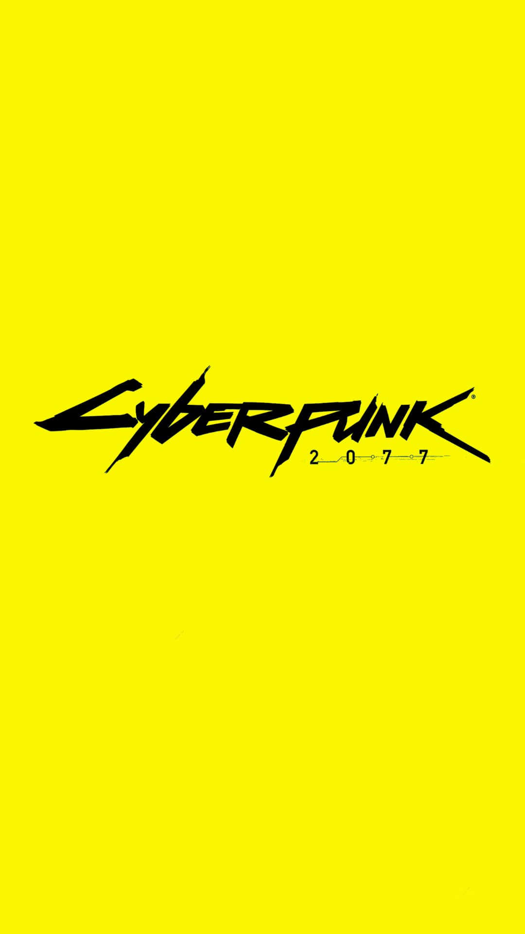 Android Cyberpunk 2077 Background Yellow Game Title Poster