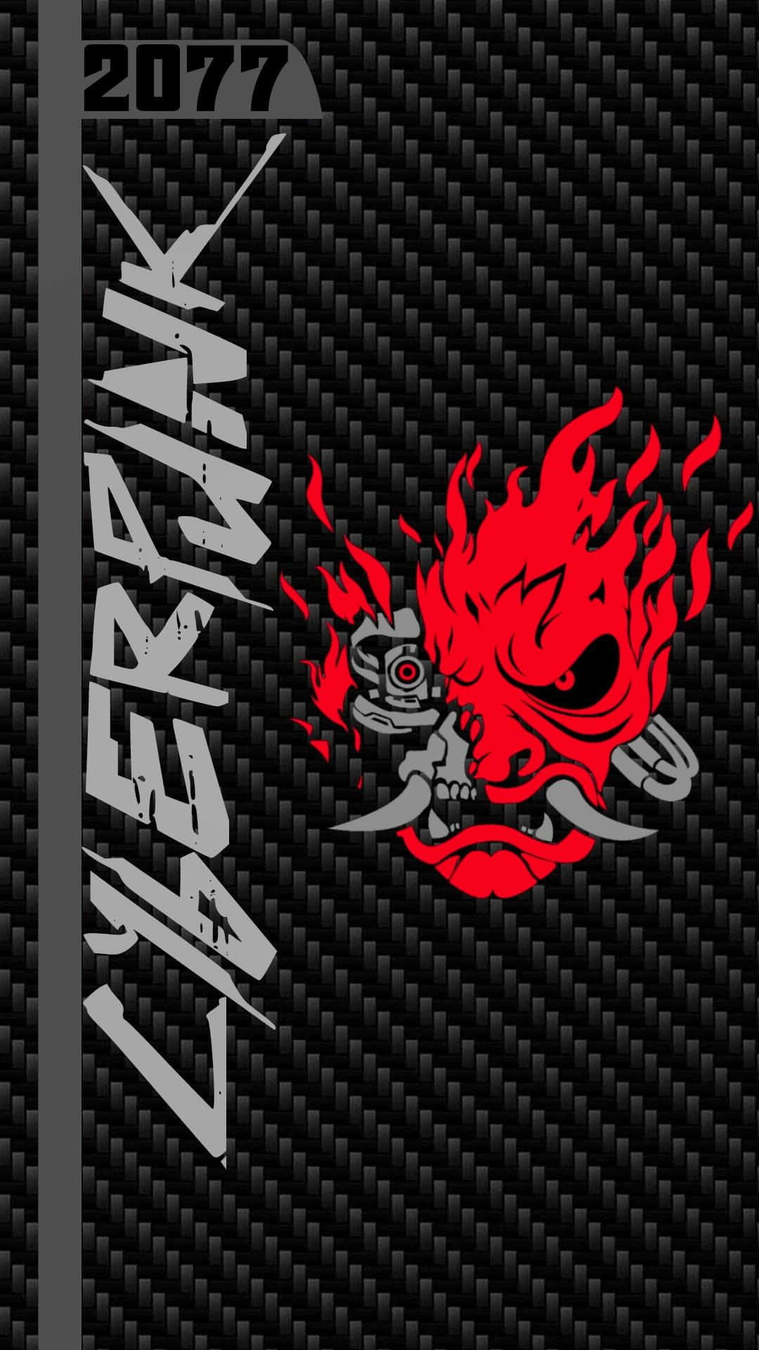 Sfondoandroid Di Cyberpunk 2077 Con Il Logo Del Samurai Demon