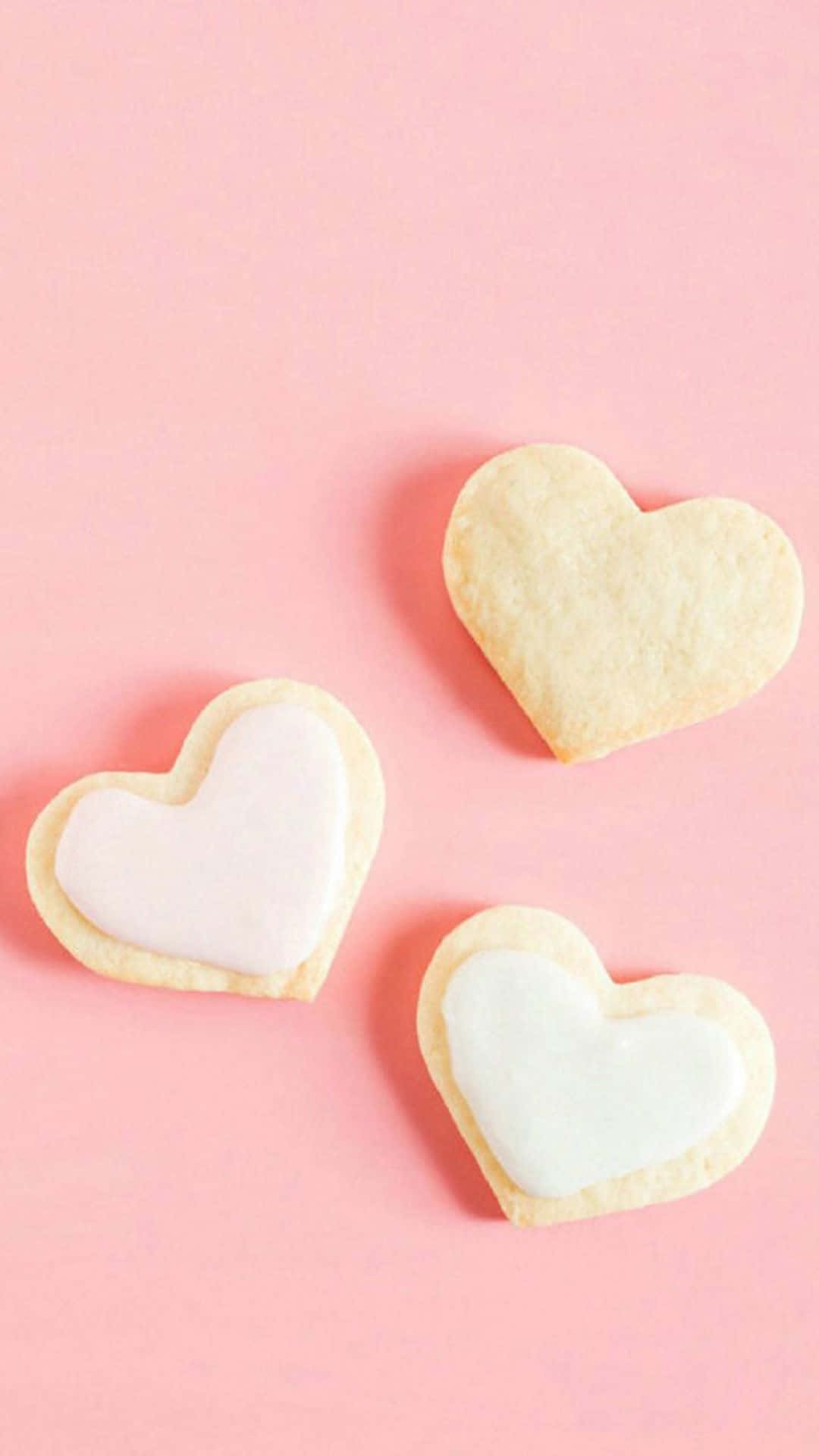 Android Desserts Background Heart-Shaped Cookie