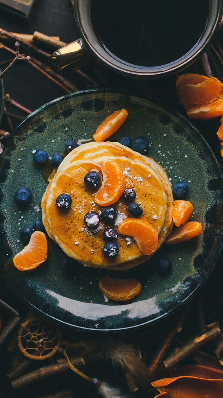 Android Desserts Background Fruit Pancake Background