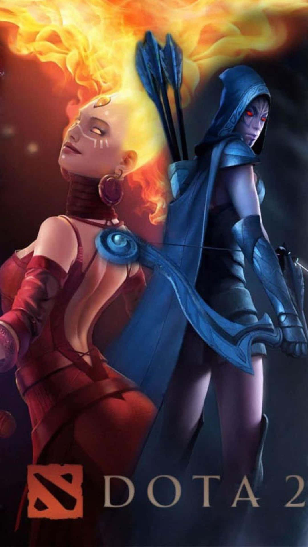 Android Dota 2 Background Lina And Drow Ranger Poser