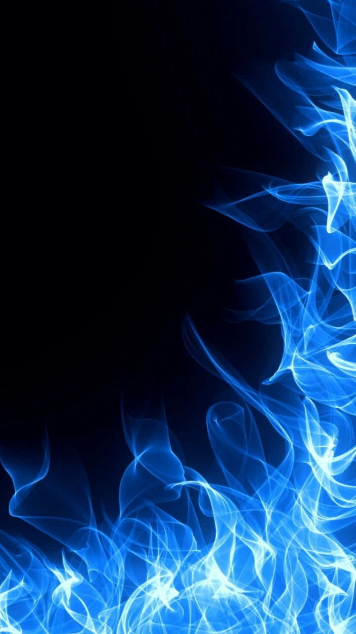 Blue Android Fire Ring Wallpaper