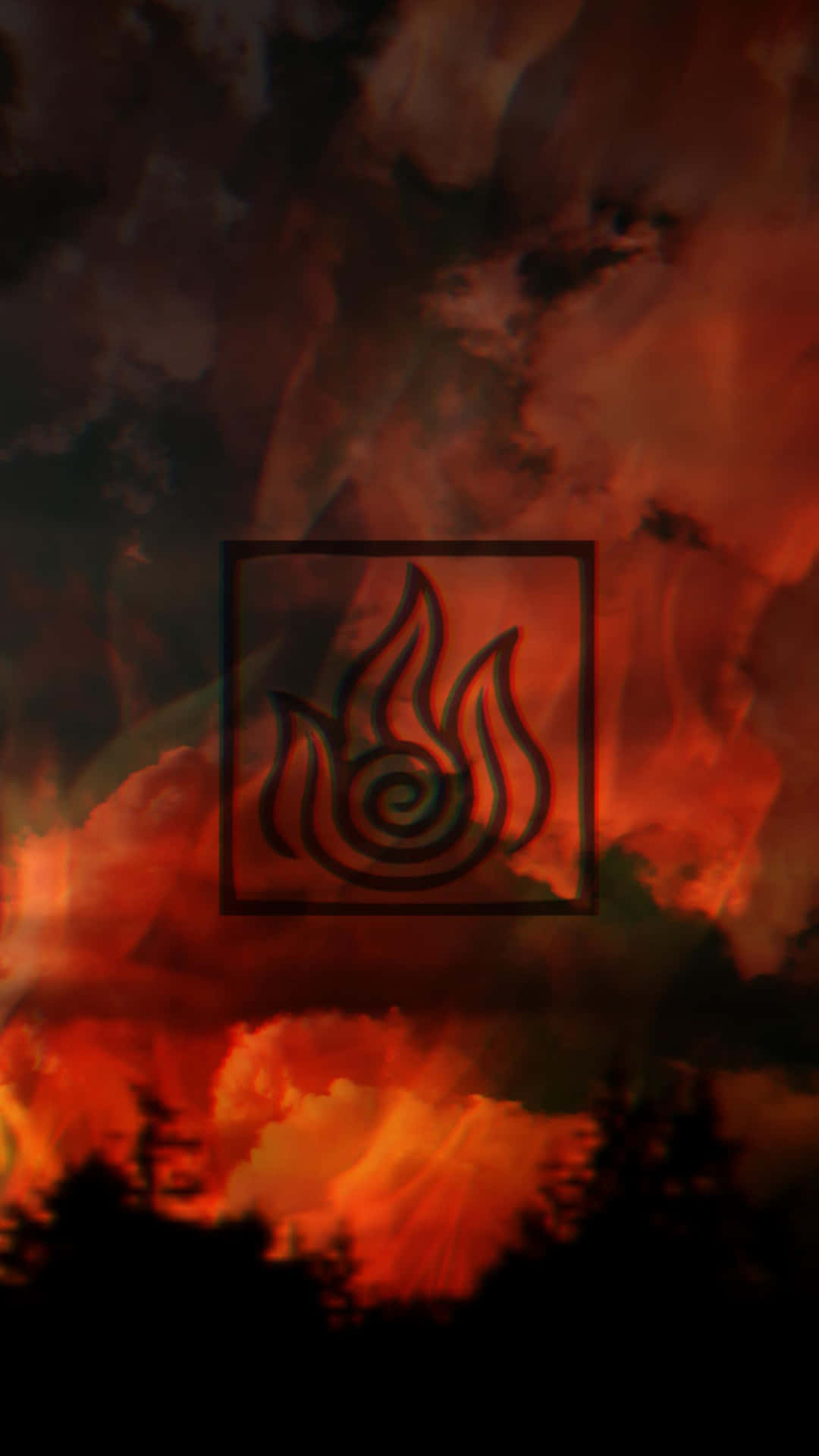 Android Fire Nation Logo Wallpaper
