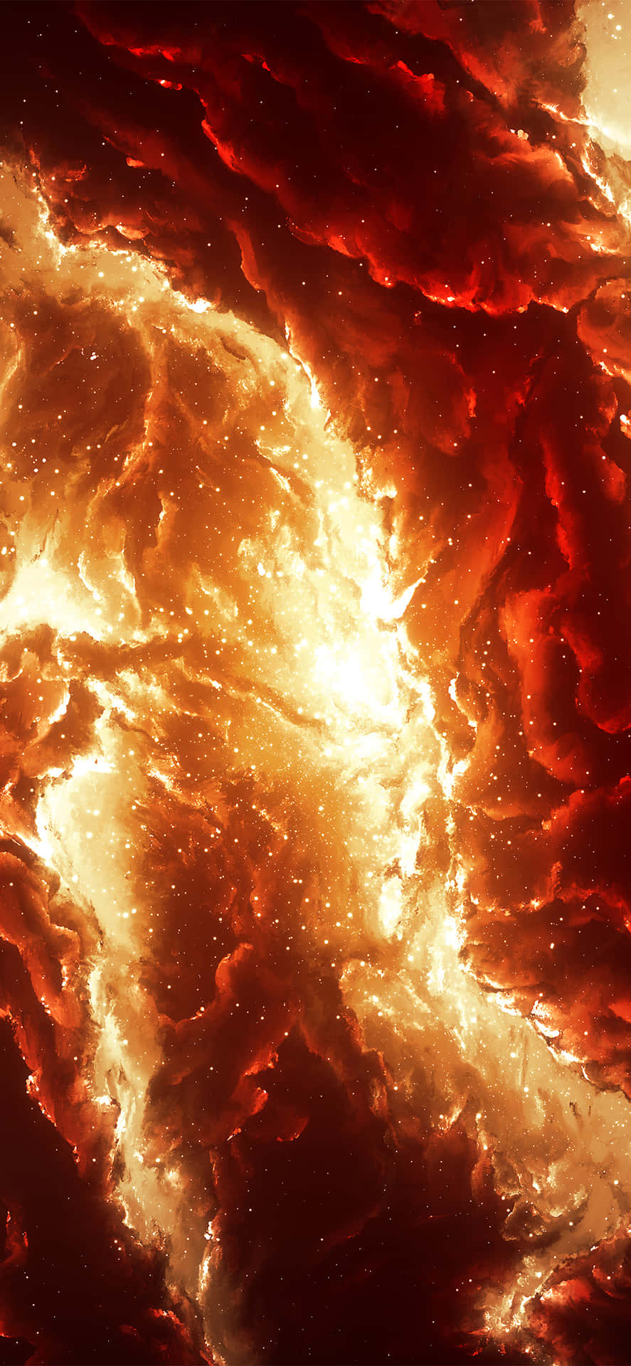 Android Fire Molten Lava Wallpaper