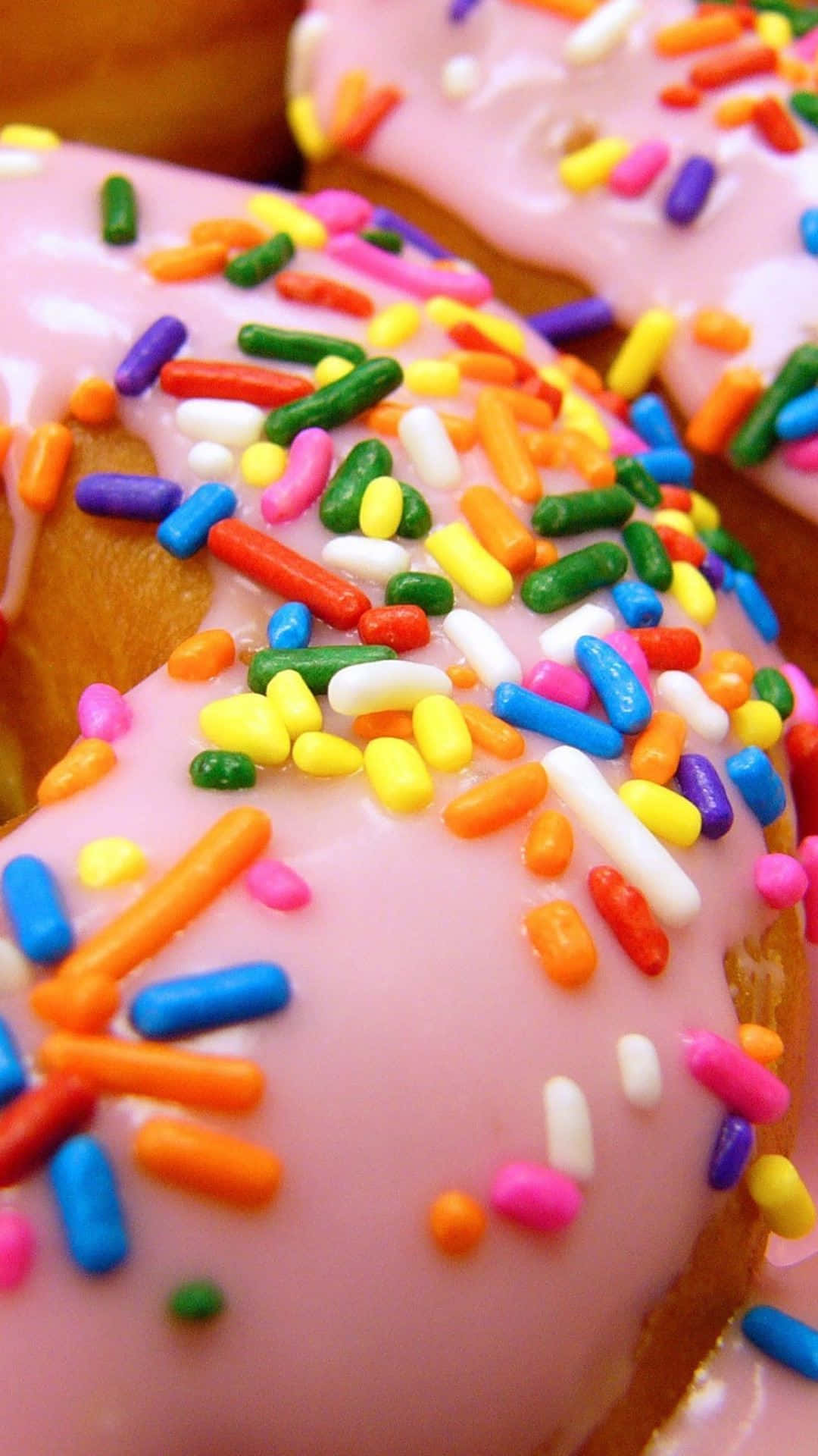 Pink Doughnut Android Food Background
