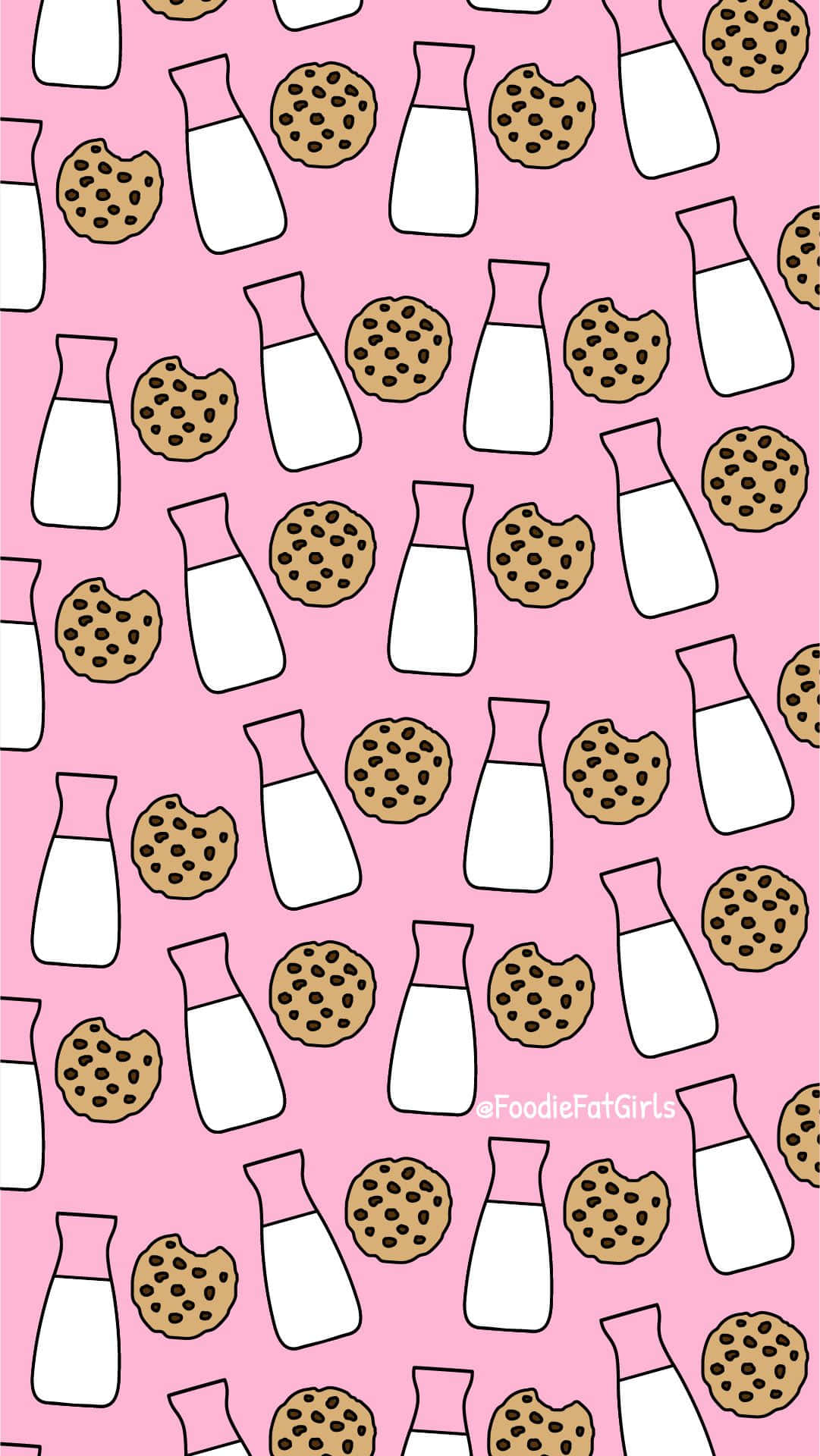 Cookie& Milk Android Lebensmittel Hintergrund
