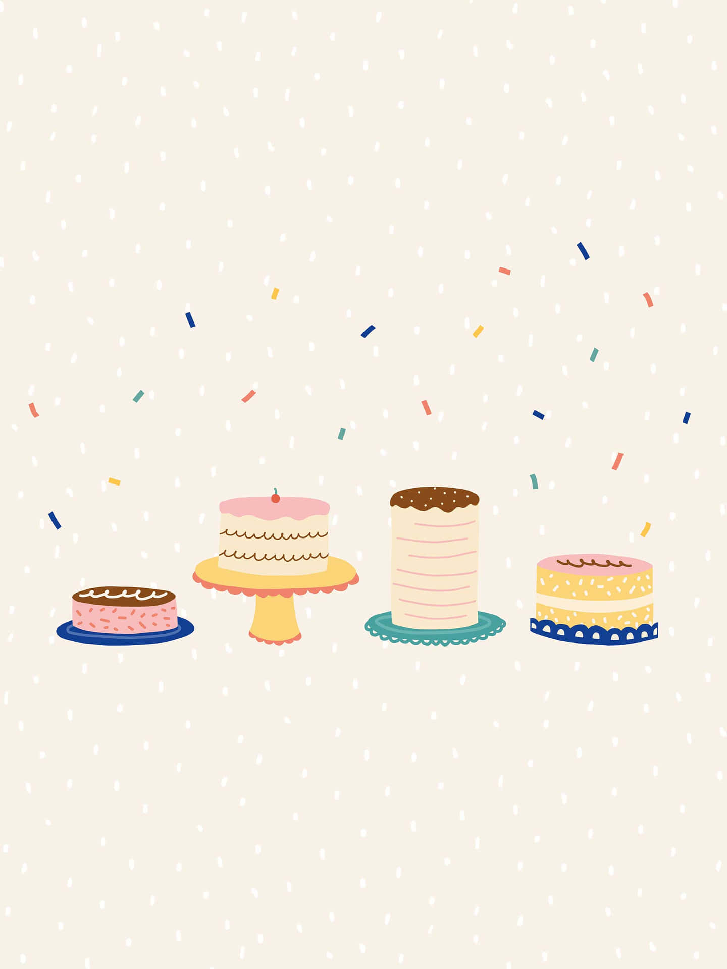Assorted Cake In Android Food Background