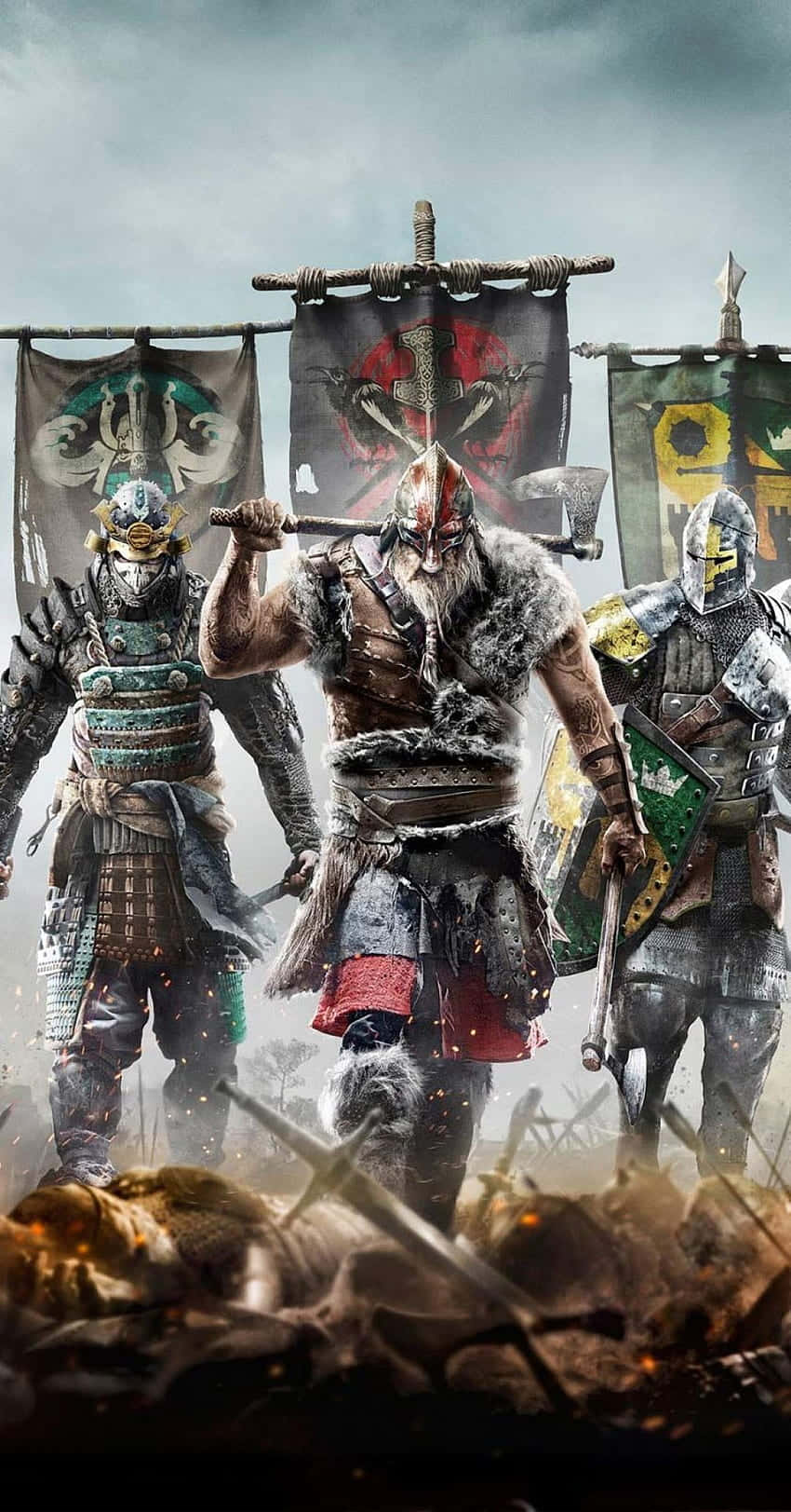 Walking Vikings Samurai And Knight Android For Honor Background