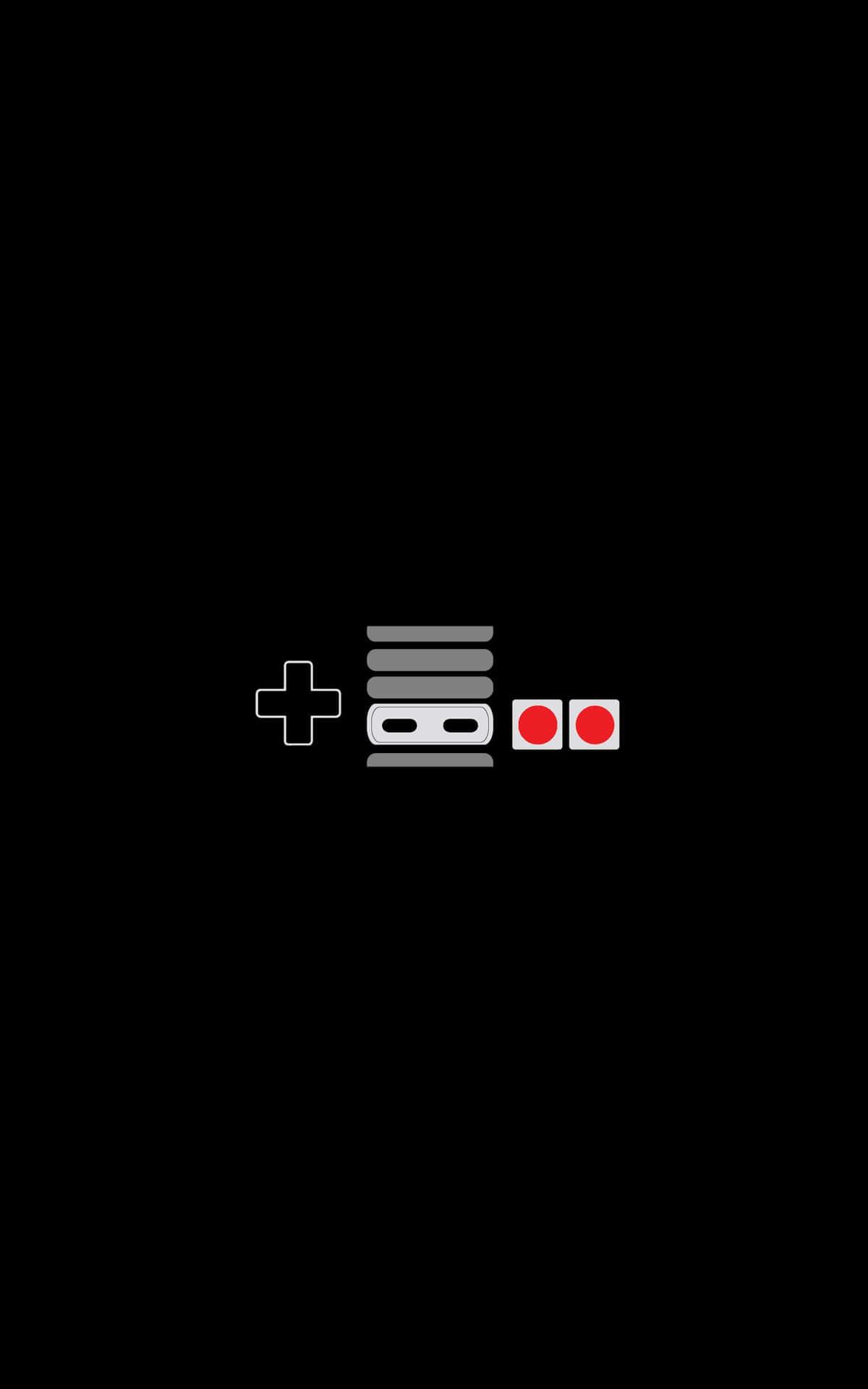 Unosfondo Nero Con Un Controller Di Un Gioco Nintendo