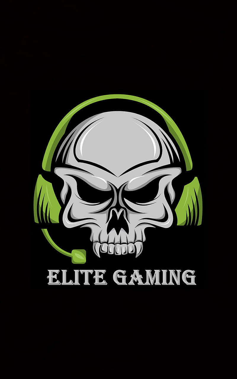 Logotipode Jogos De Elite Com Fones De Ouvido.