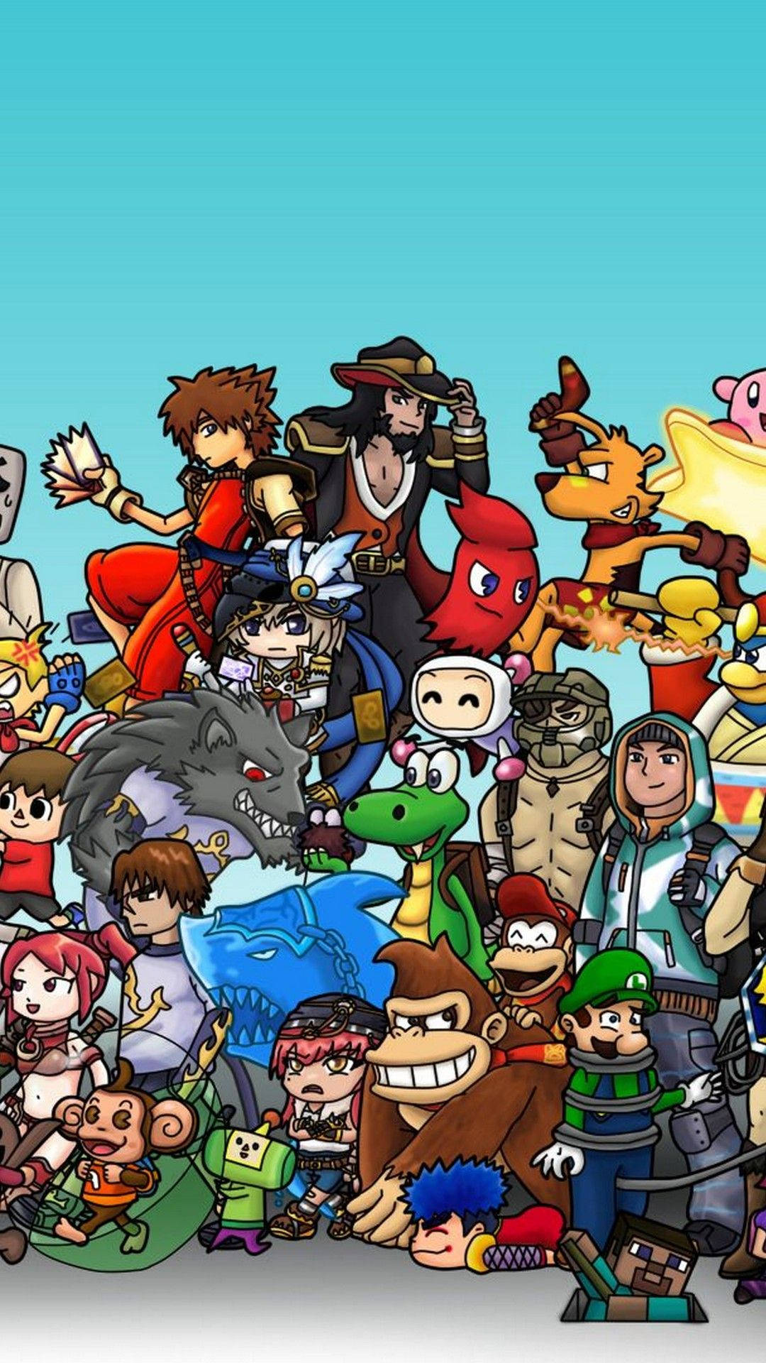 Epic Battle: Android Gaming Characters Wallpaper