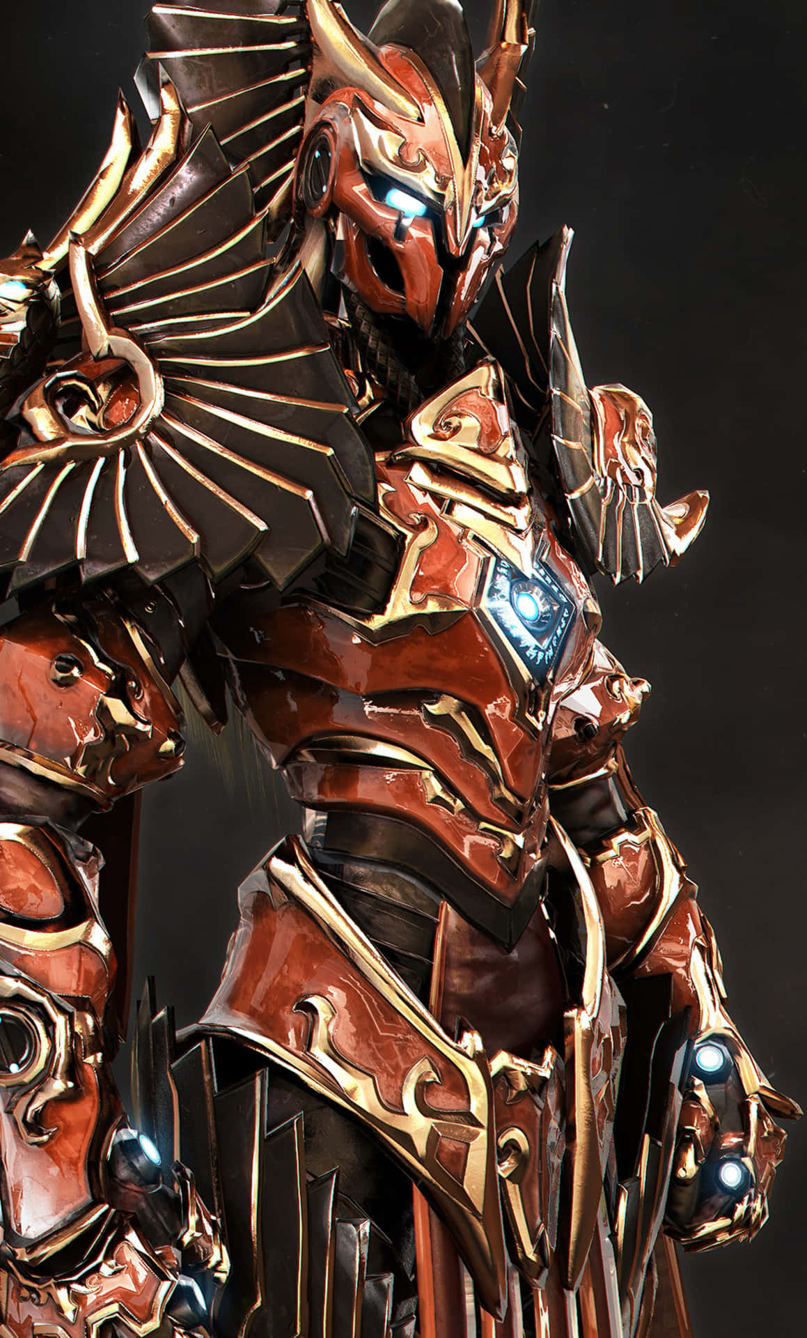 A 3d Model Of A Warrior In Armor