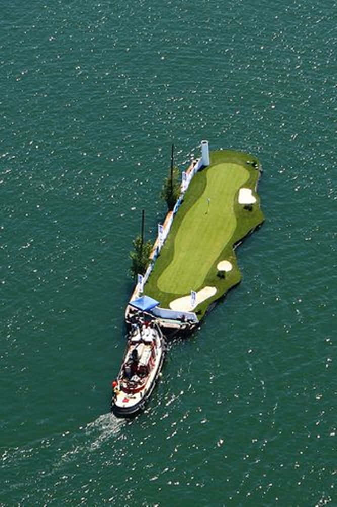 Android Golf Course Background One Boat Background
