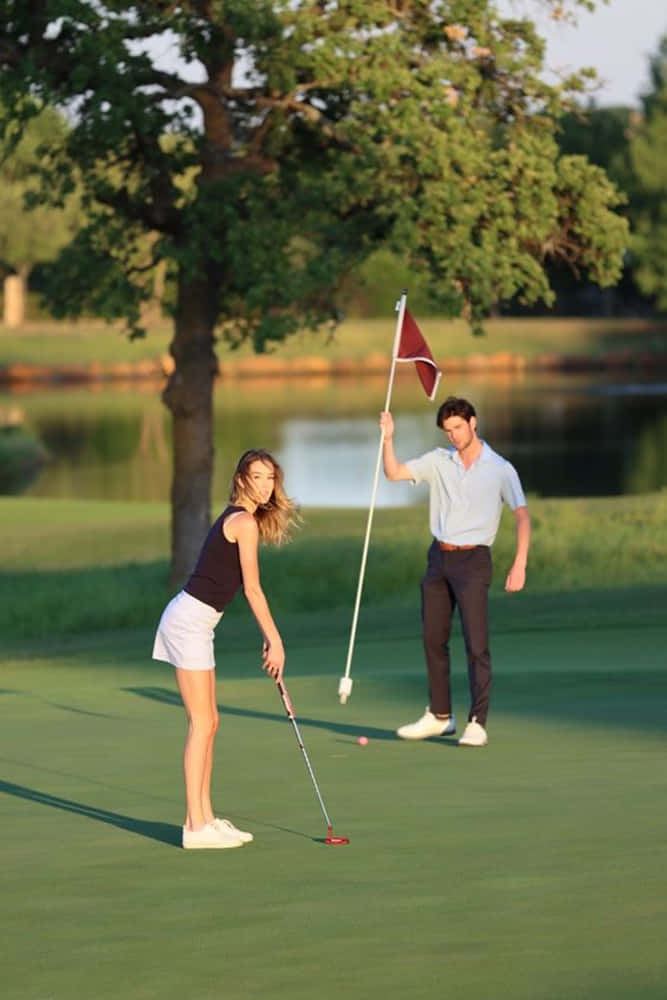 Android Golf Course Background Man Woman Background