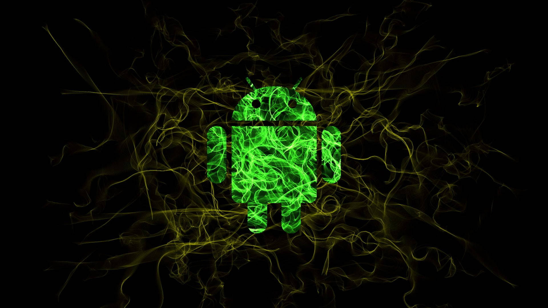 Androidgrön Robot Hacker 4k. Wallpaper