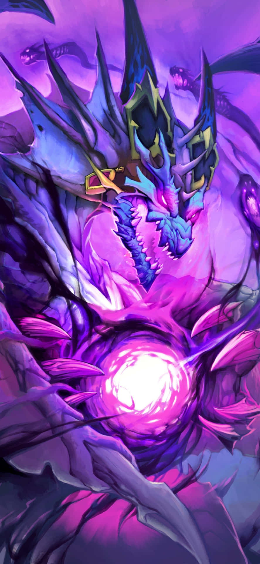 Android Hearthstone Purple Dragon Background