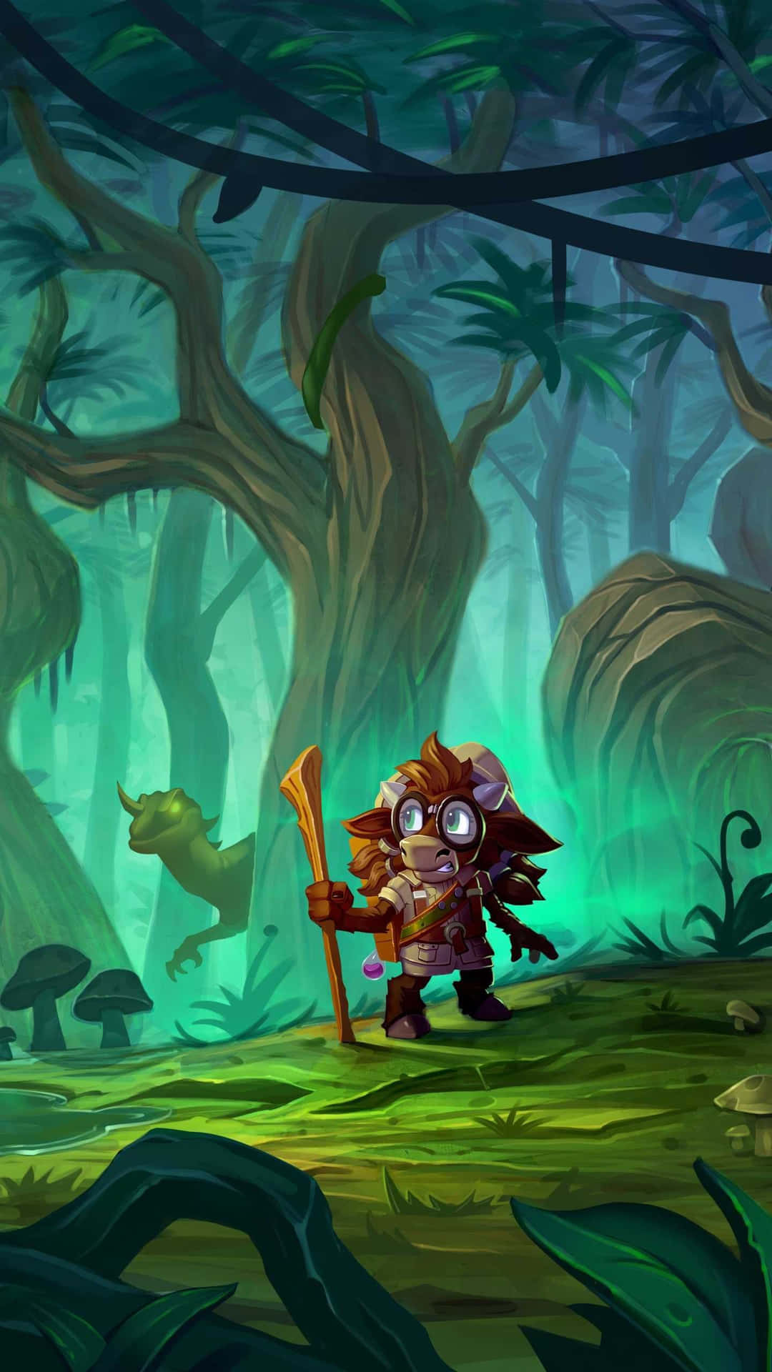 Android Hearthstone Hero In Forest Background