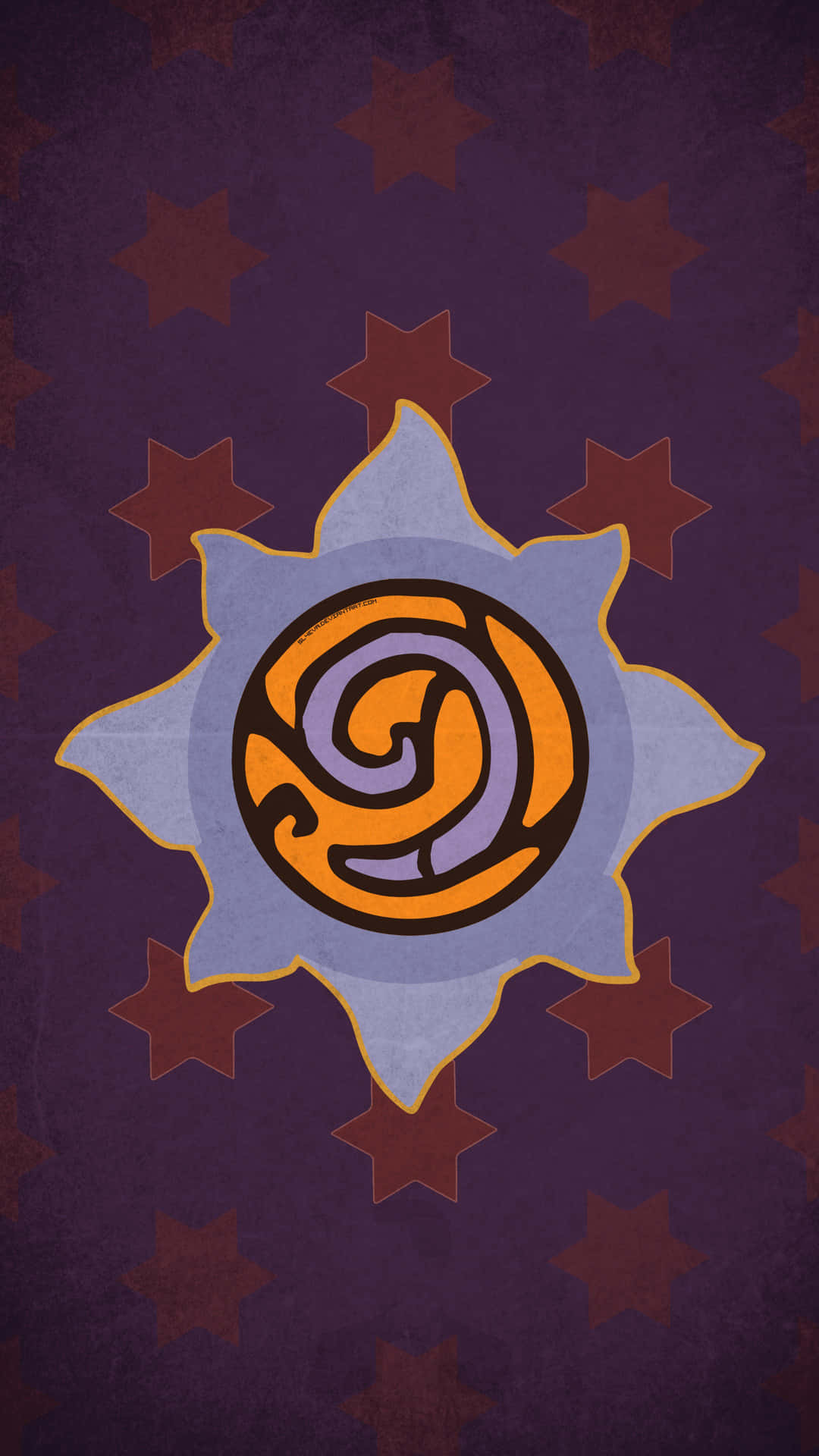 Aesthetic Android Hearthstone Purple And Orange Background