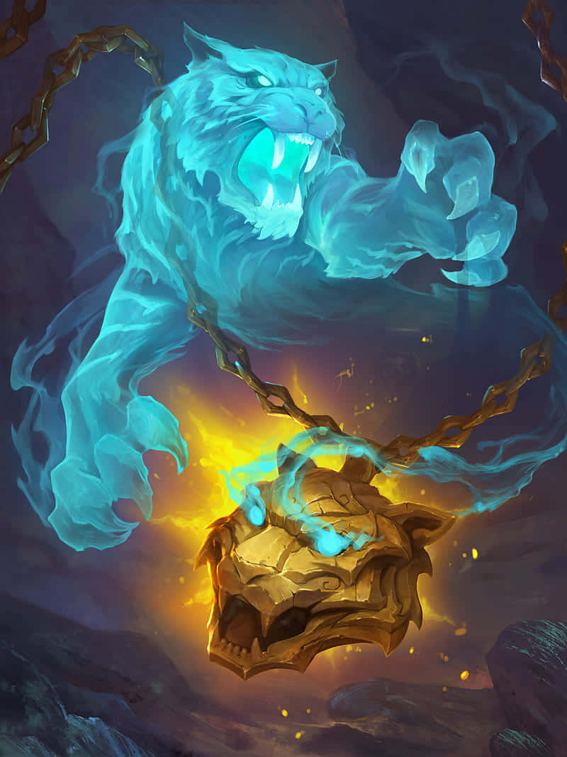 Androidhearthstone Astral Tiger Bakgrund.