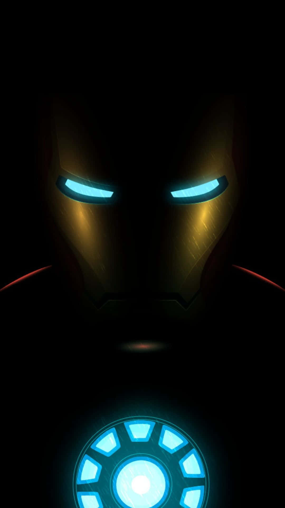 Androidede Iron Man En Una Pose De Superhéroe.