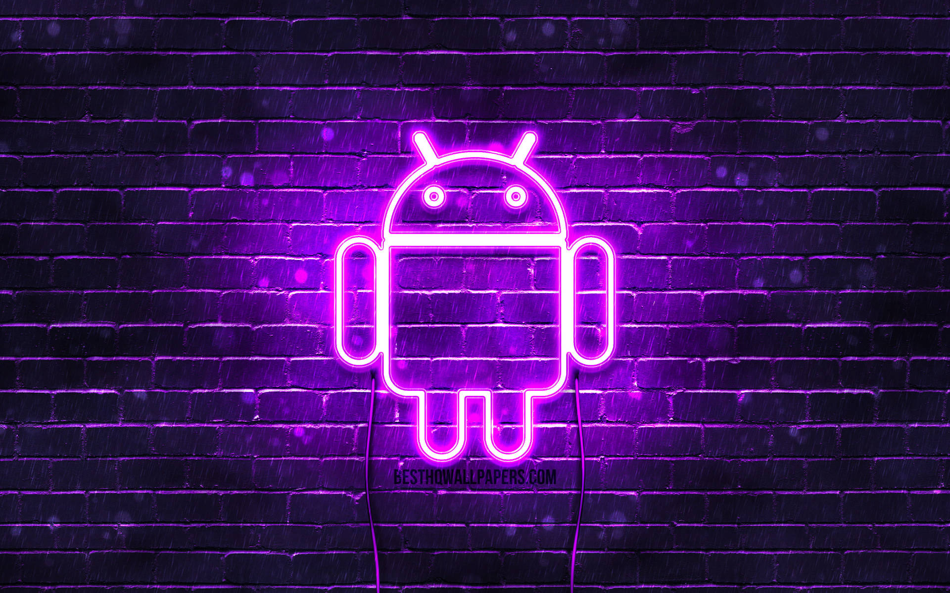Android Lilla Emblem Desktop Wallpaper