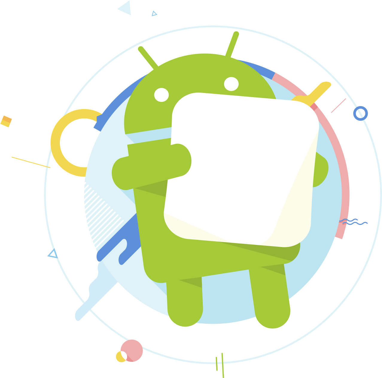 Android Marshmallow Mascot PNG