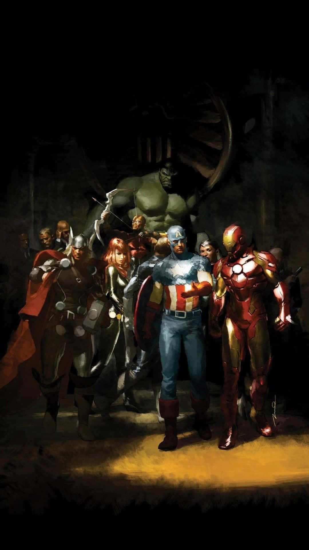 Androidmarvel's Avengers Gli Avengers Come Sfondo 3d Animato
