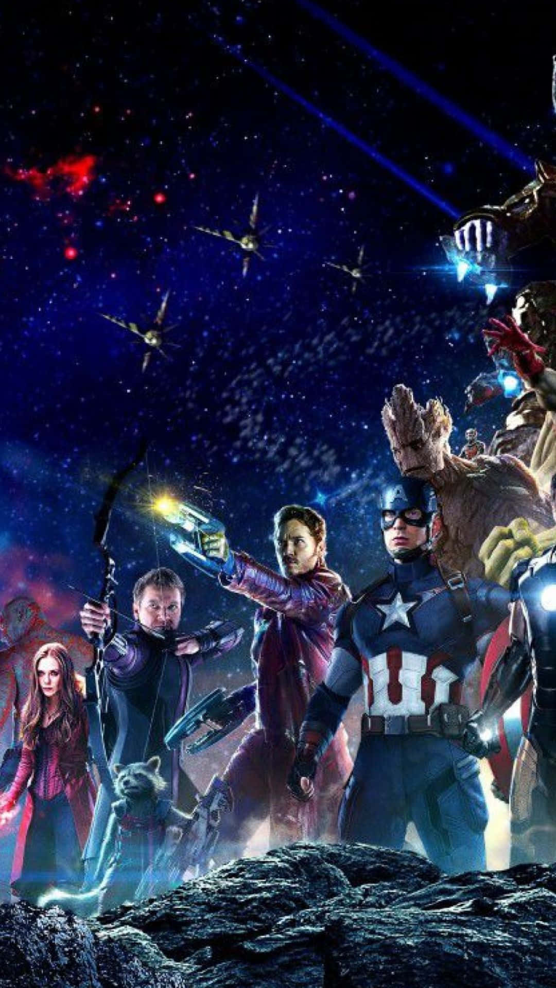 Androidmarvel's Avengers Avengers In Space Bakgrundsbild
