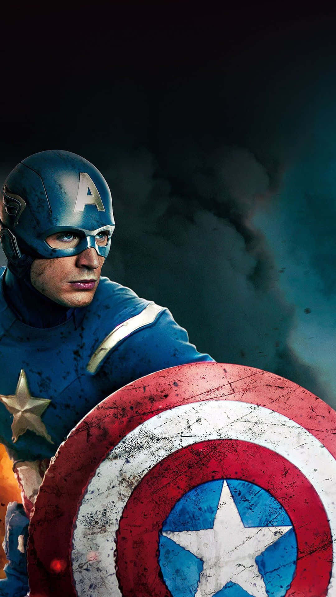 Sfondoandroid Di Captain America Degli Avengers Di Marvel.
