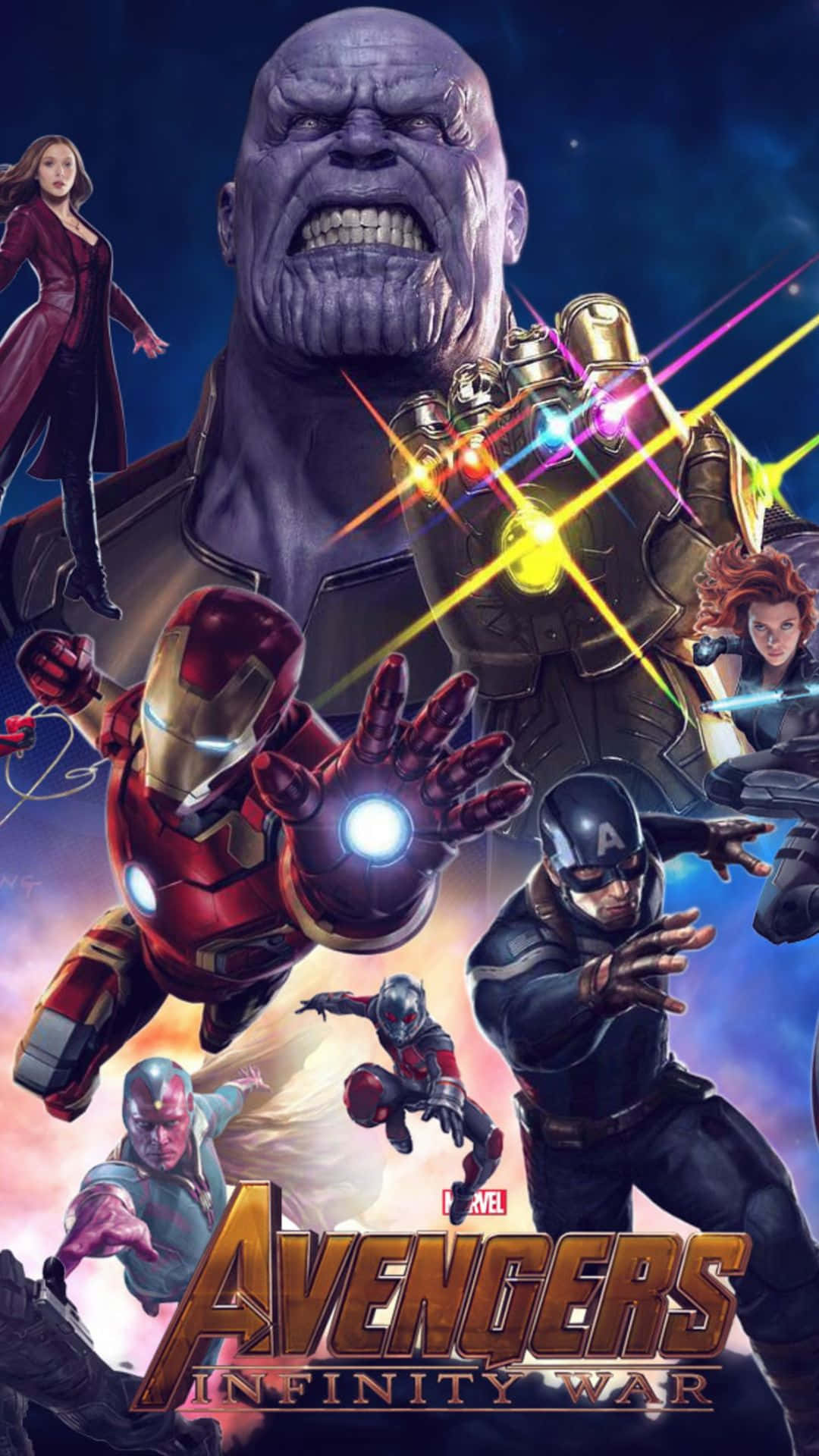Android Marvel's Avengers Infinity Wars Poster Background