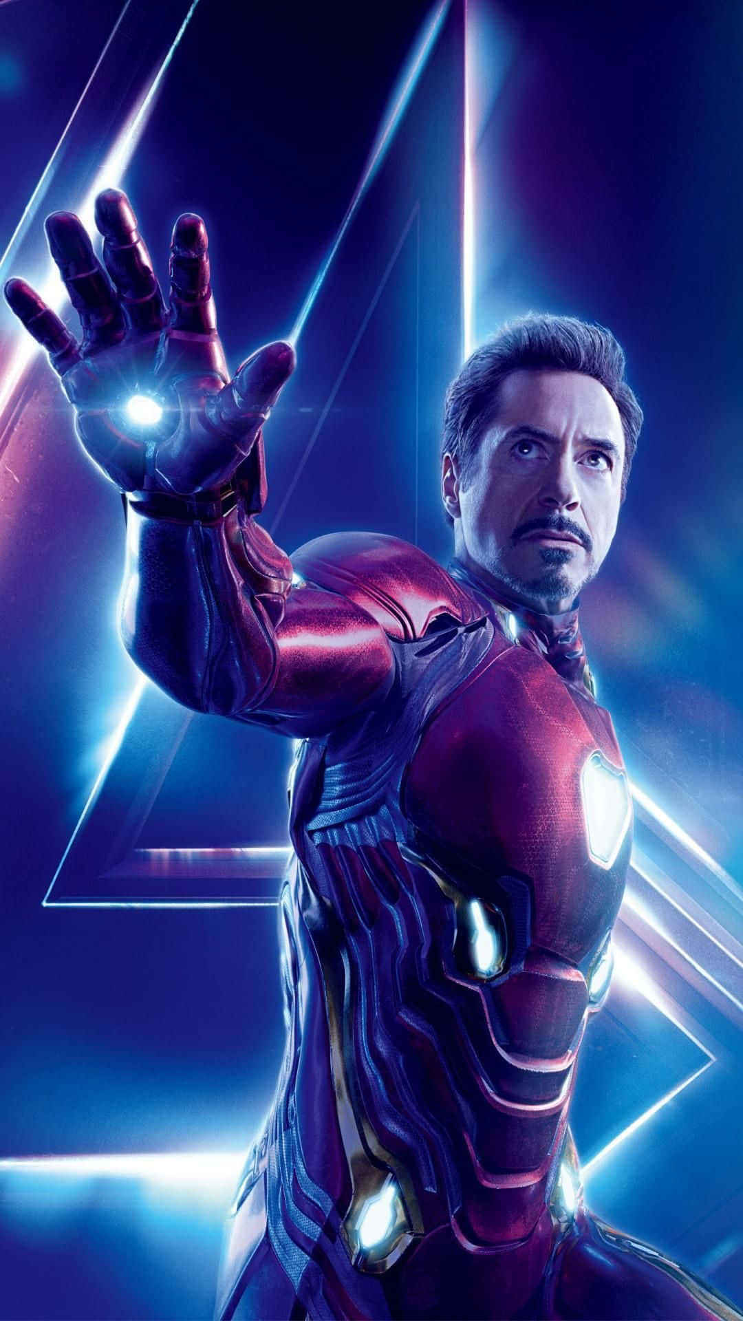 Android Marvel's Avengers Ironman Bright Avengers Logo Background