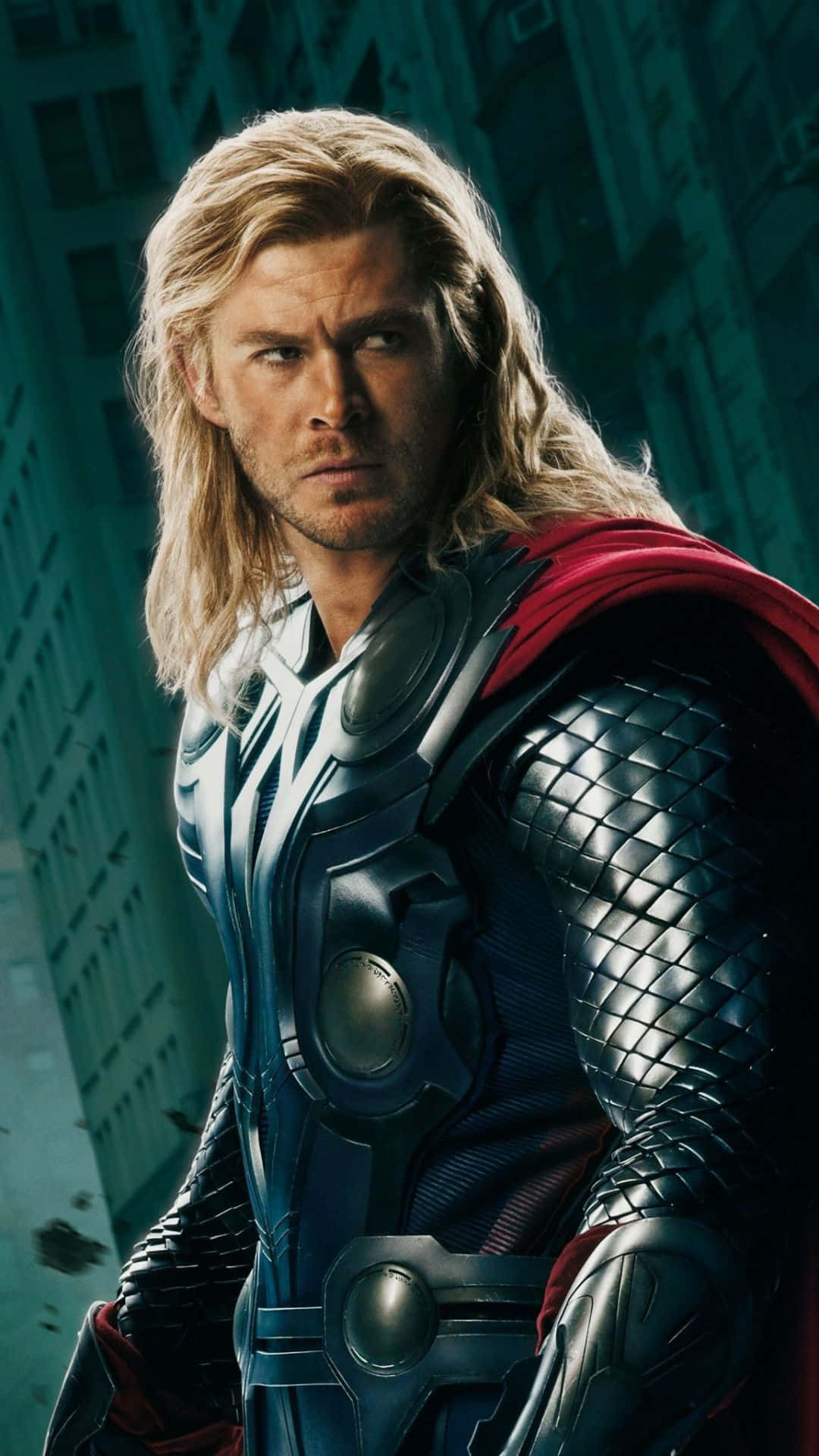 Sfondoper Android Di Marvel's Avengers Con L'immagine Del Poster Di Thor Degli Avengers