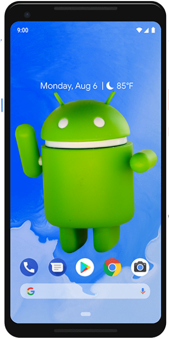 Android Mascoton Screen PNG