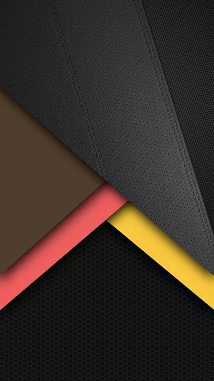 a black and yellow background with a black and yellow triangle Wallpaper