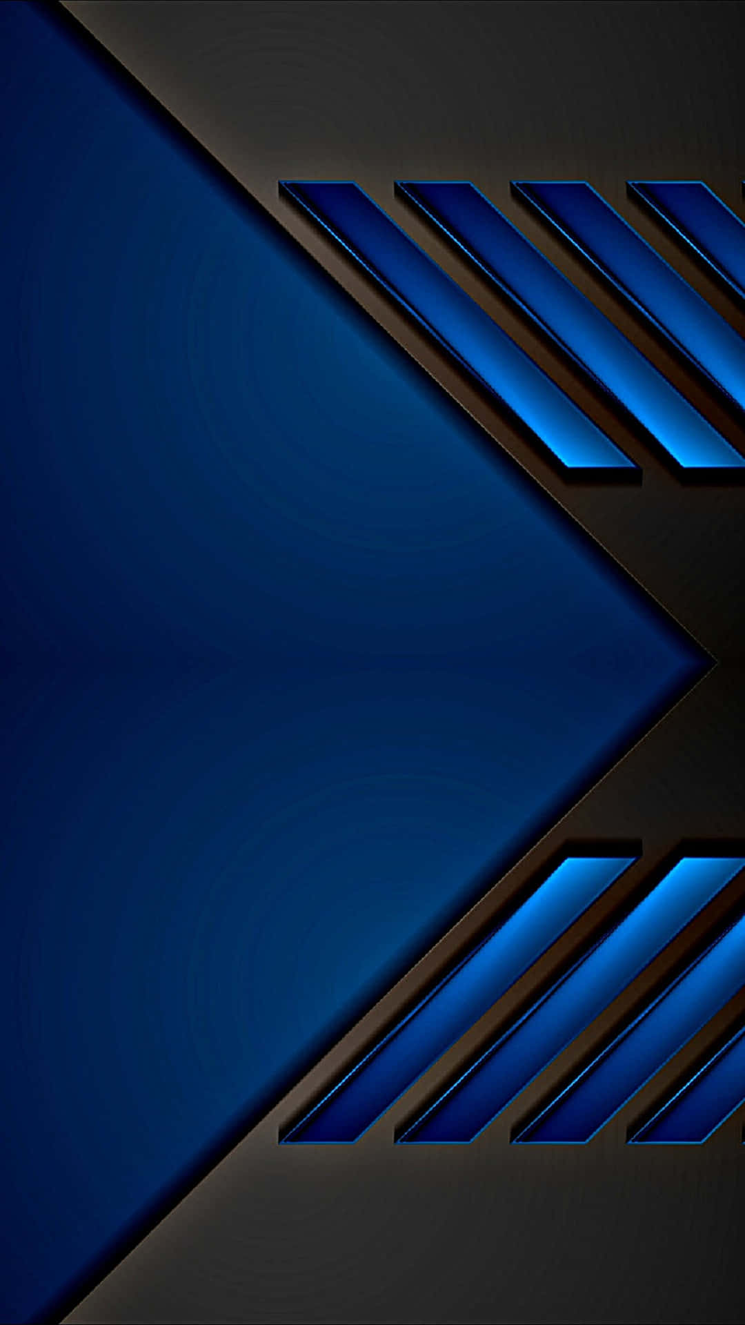 blue and black arrows on a black background